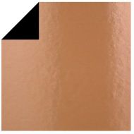 12561-Stained Glass Foil Adhesive Black Back Copper Sheet 12"x12" 2/pk.