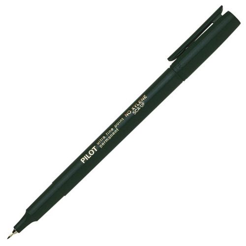 15090CS- Box Black Pilot Permanent Marker, Extra Fine Point 12ea.