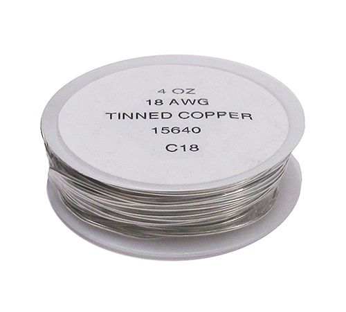 15640-Tinned Copper Wire 18 Gauge 4 oz. 