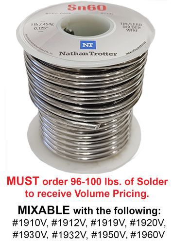 1932V-Volume Case 24#s Nathan Trotter 60/40 Solder 1lb. Spool