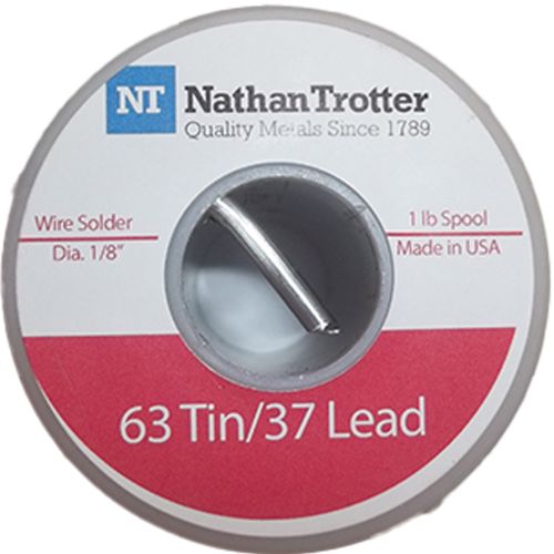 1934-Nathan Trotter 63/37 Solder 1lb. Spool