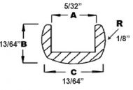 2215-Cascade 15# Spool 3/16" Round U Lead Came #RU80