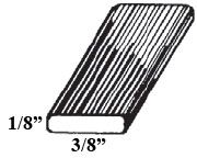 2226CS-Case 6' Tinned Steel Rebars 3/8"x1/8" 