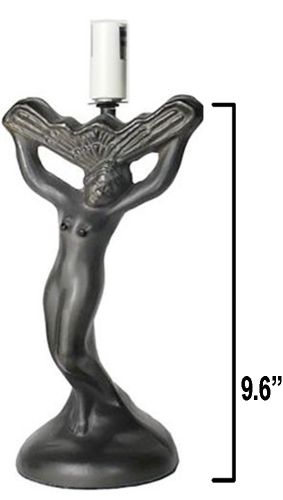 31903- Athena Metal Fan Base, Antique Bronze Finish With Gold Highlts, 9.6"