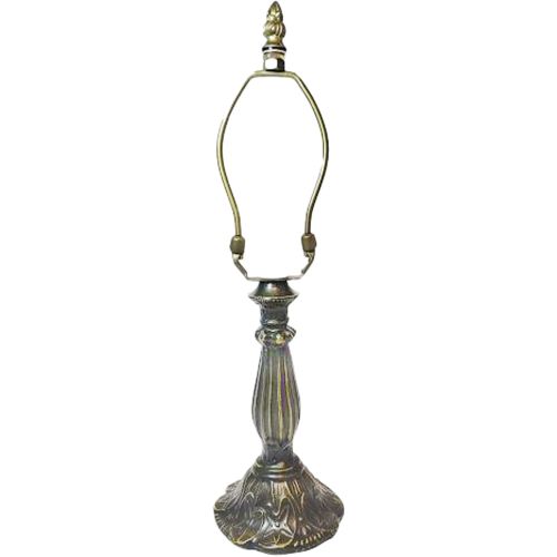 32017-Small Lily Lamp Base Antique Bronze Finish