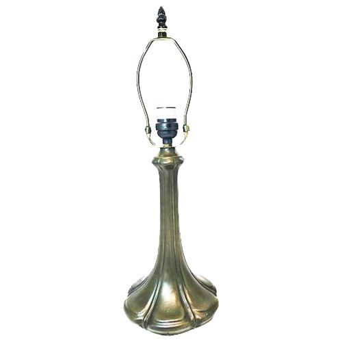 32045-Medium Nouveau Petal Lamp Base Antique Bronze Finish