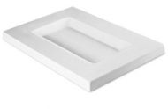 498962- Bullseye 14'' Long Soft Edge Platter Mold