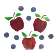 43630- Pre-Cut Stained Glass Apples