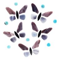 43632- Pre-Cut Stained Glass Butterflies