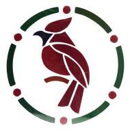 43641-Pre-Cut Stained Cardinal