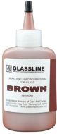 46090-Glassline Bottle Pen Brown
