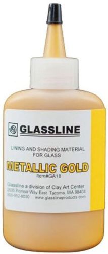 46095-Glassline Bottle Pen Metallic Gold