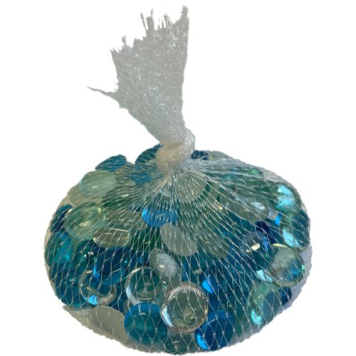 61025- 12oz. Bag Admiral Blue Mix Glass Nuggets