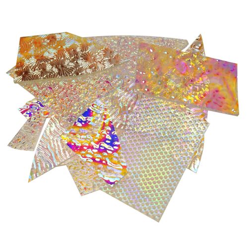 74578-1/2lb. CBS Dichroic Glass Experimental Jewelry Pack On Clear 96 COE