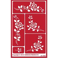 93002 - Etching Stencil Roses