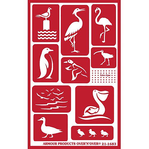 93015 - Etching Stencil Birds