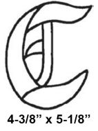 BLC -Exquisite Bevel Cluster Letter C