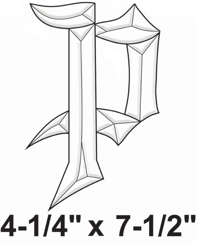 BLP -Exquisite Bevel Cluster Letter P