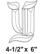 BLY -Exquisite Bevel Cluster Letter Y