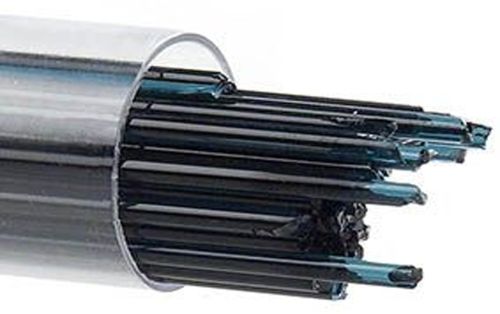 BU110872- Bullseye 2MM Aquamarine Blue Transparent Stringers - 90 COE