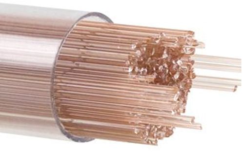 BU112207- Bullseye 1MM Red Transparent Stringers - 90 COE