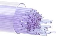 BU144207- Bullseye 1MM Neo-Lavender Shift Transparent Stringers - 90 COE
