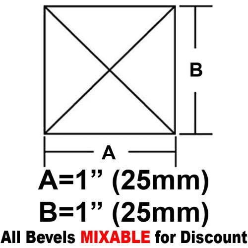 BV11-Square Peaked Bevel 1"