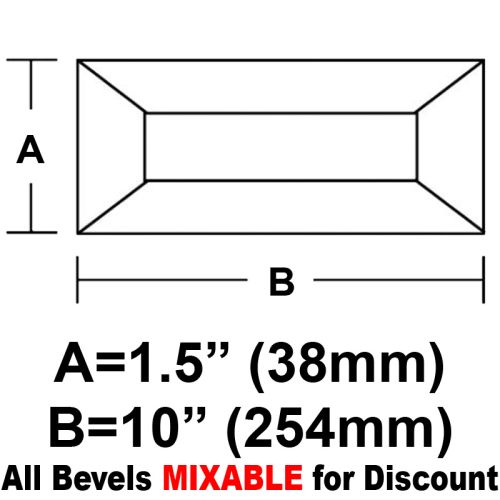 BV1510CS-Case 240ea. Rec.Bevel 1.5"x10"