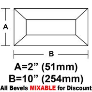 BV210-Rec.Bevel 2"x10"