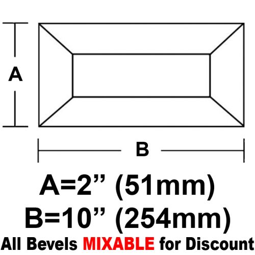 BV210CS-Case 180ea. Rec.Bevel 2"x10" 