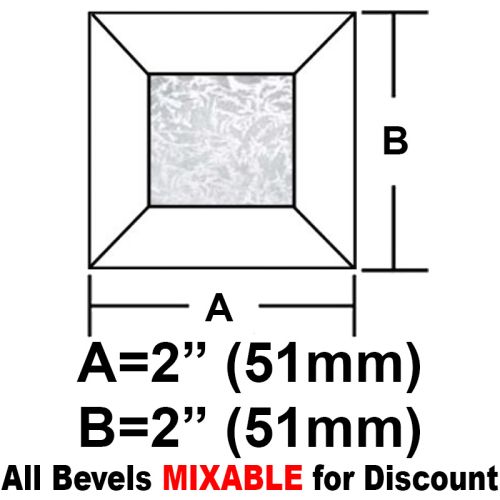 BV22GCS-Case 720ea. Glue Chip Square Bevel 2"