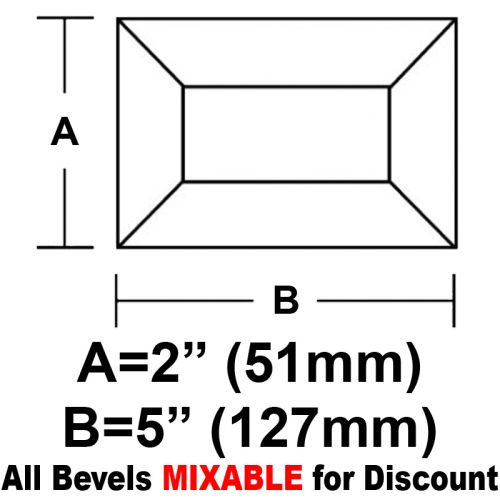 BV25CS-Case 240ea. Rec.Bevel 2"x5" 