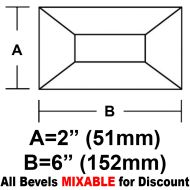 BV26-Rec.Bevel 2"x 6" 