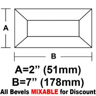 BV27-Rec.Bevel 2"x 7" 