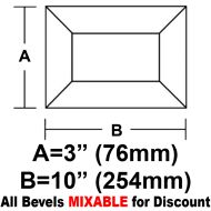 BV310-Rec.Bevel 3"x10" 