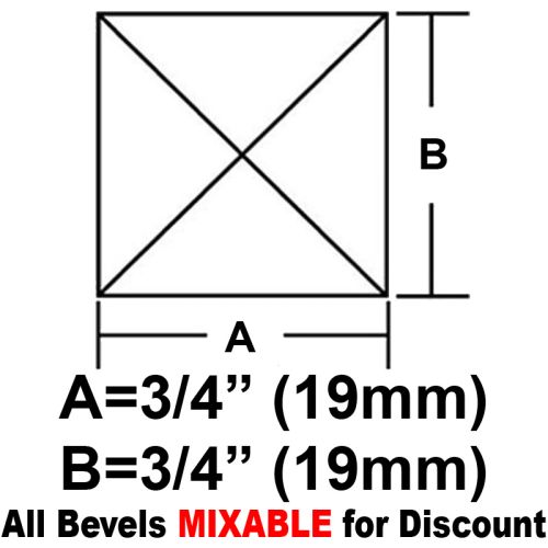 BV3434-Square Peaked Bevel 3/4"