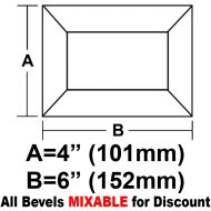 BV46-Rec.Bevel 4"x6"