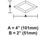 BVD24-Diamond Bevel 2"x 4" 