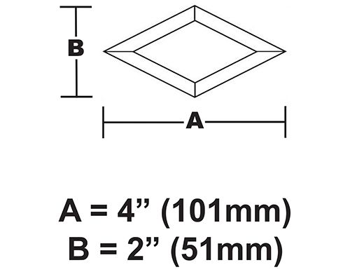 BVD24-Diamond Bevel 2"x 4" 
