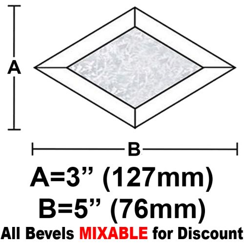 BVD35GCS-Case 360ea. Glue Chip Diamond Bevel 3"x5" 