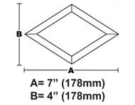 BVD47-Diamond Bevel 4"x7" 