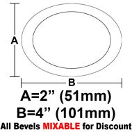 BVO24-Oval Bevel 2"x4"