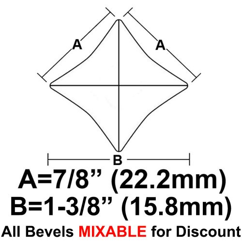 BVS11CS-Case 1080ea. Star Bevel 1"x1"x1-3/8" 