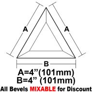 BVT44-Triangle Bevel 4"x4"x4" 