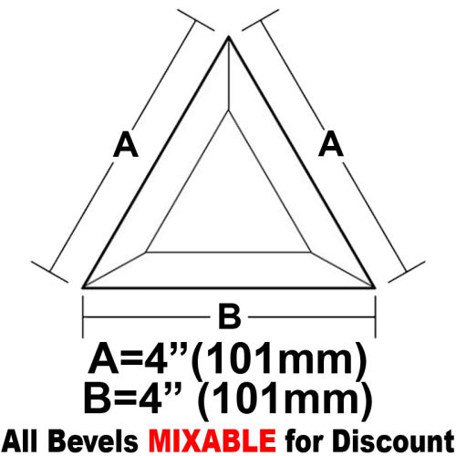 BVT44CS-Case 360ea. Tri.Bevel 4"x4"x4" 