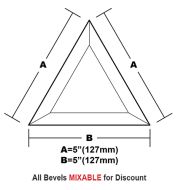 BVT55CS-Case 270ea. Tri.Bevel 5"x5"x5" 