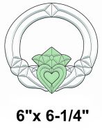 COEC821-Exquisite Cluster Small Color Irish Claddagh