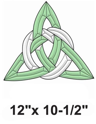 COEC825-Exquisite Cluster Color Celtic Triangle