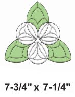 COEC827-Exquisite Cluster Color Celtic Tri-Circle