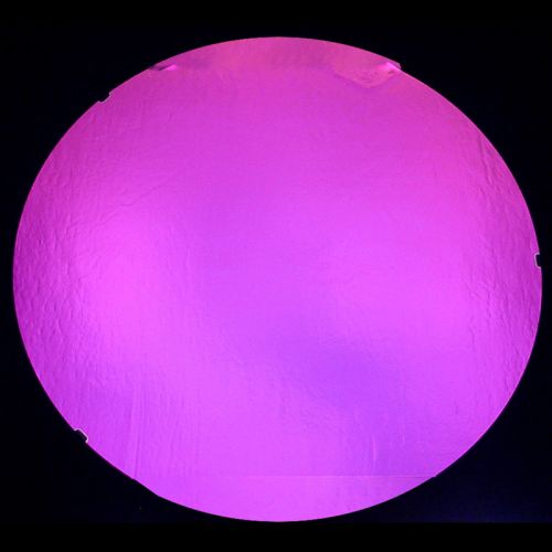 DC654B-CBS Thin Dichroic Magenta On Black 8"x9"- 96 COE
